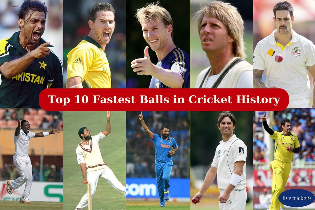 Top 10 Fastest Balls In Cricket History (2024 Updated) LiveCricket9